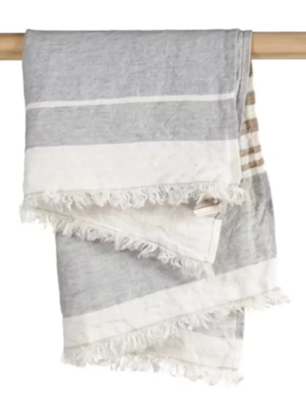 Libeco The Belgian Linen Towel Ash Stripe 25
